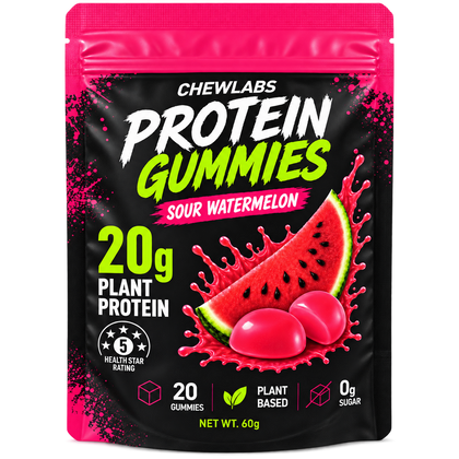 CHEWLABS Sour Watermelon Protein Gummies – 1 Bag